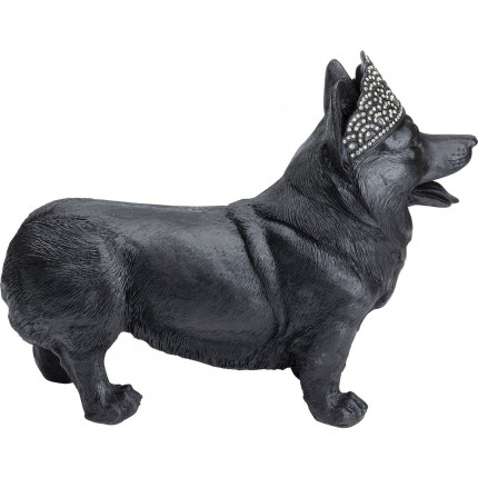 Decoratie Royal Standing Corgi Zwart Kare Design