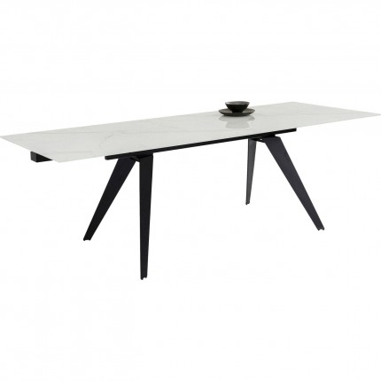 Eettafel Amsterdam Marble 160(+40+40)x90cm Kare Design