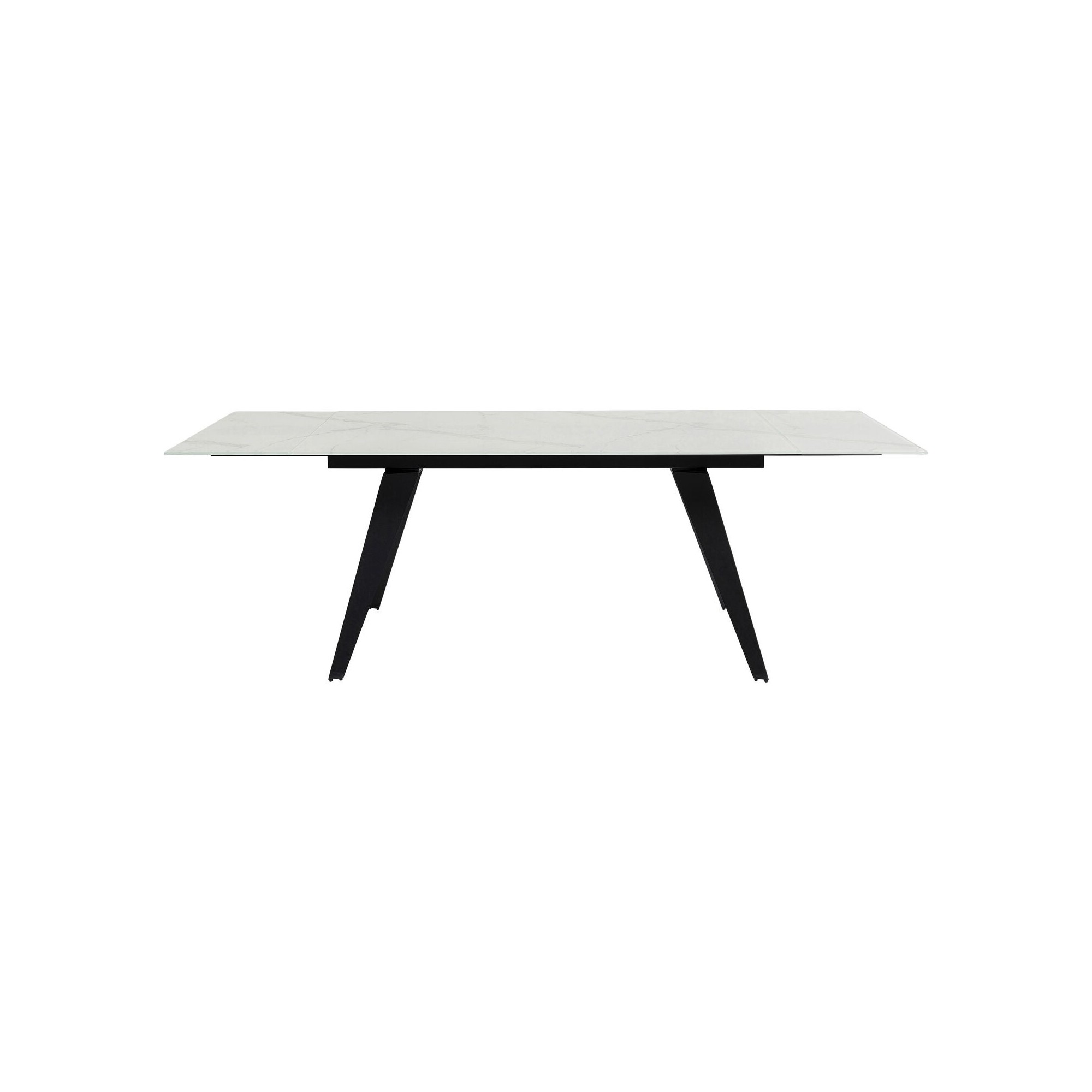 Table Amsterdam look marbre 160(+40+40)x90