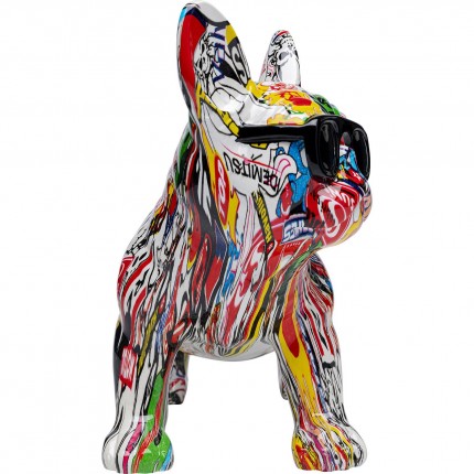 Woonaccessoires bulldog graffiti glazen Kare Design