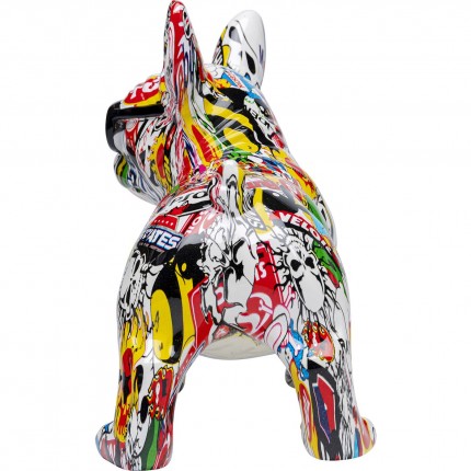 Woonaccessoires bulldog graffiti glazen Kare Design