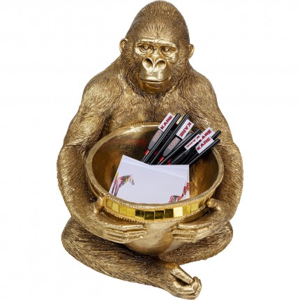 Decoratie gouden gorilla snede Kare Design