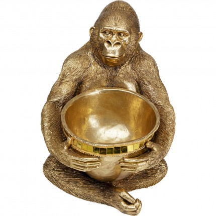 Decoratie gouden gorilla snede Kare Design