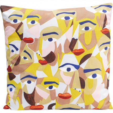 Kussen Artistic Faces 45x45cm Kare Design