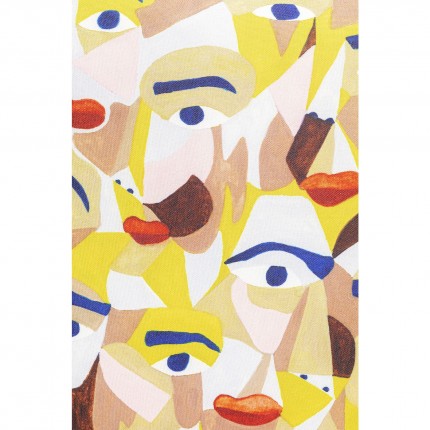 Kussen Artistic Faces 45x45cm Kare Design