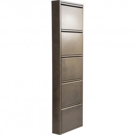 Schoenenkast Caruso bronzen 5 laden Kare Design