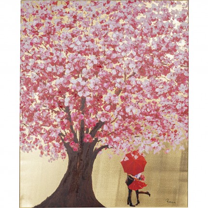 Picture Touched Flower Couple 100x80cm Kare Design