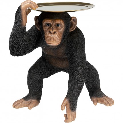 Decoratie Butler Spelende Chimp Zwart 52cm Kare Design