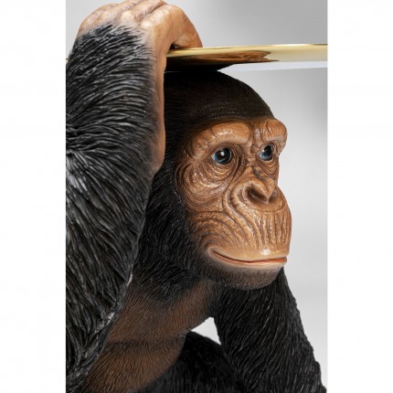 Decoratie Butler Spelende Chimp Zwart 52cm Kare Design