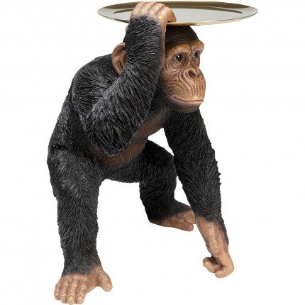 Decoratie Butler Spelende Chimp Zwart 52cm Kare Design