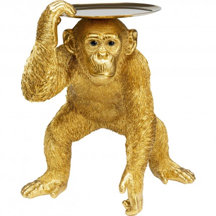 Woonaccessoires Butler Spelende Chimp Goud 52cm Kare Design