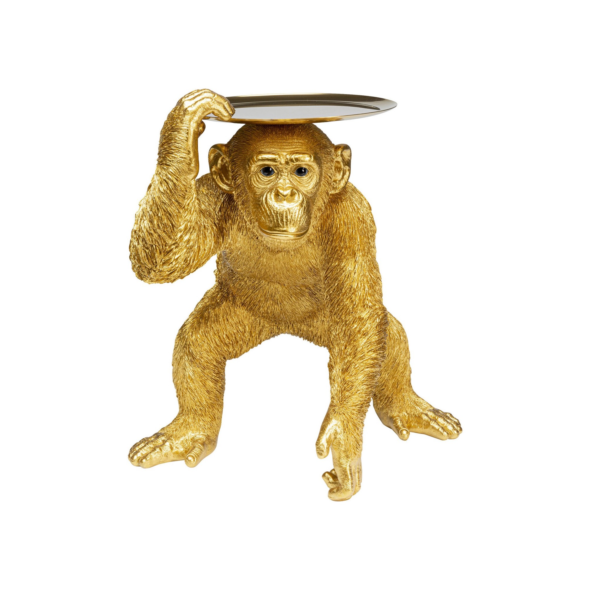 Figurine décorative Butler Playing Chimp doré 52cm