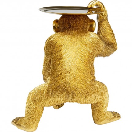 Woonaccessoires Butler Spelende Chimp goud Kare Design