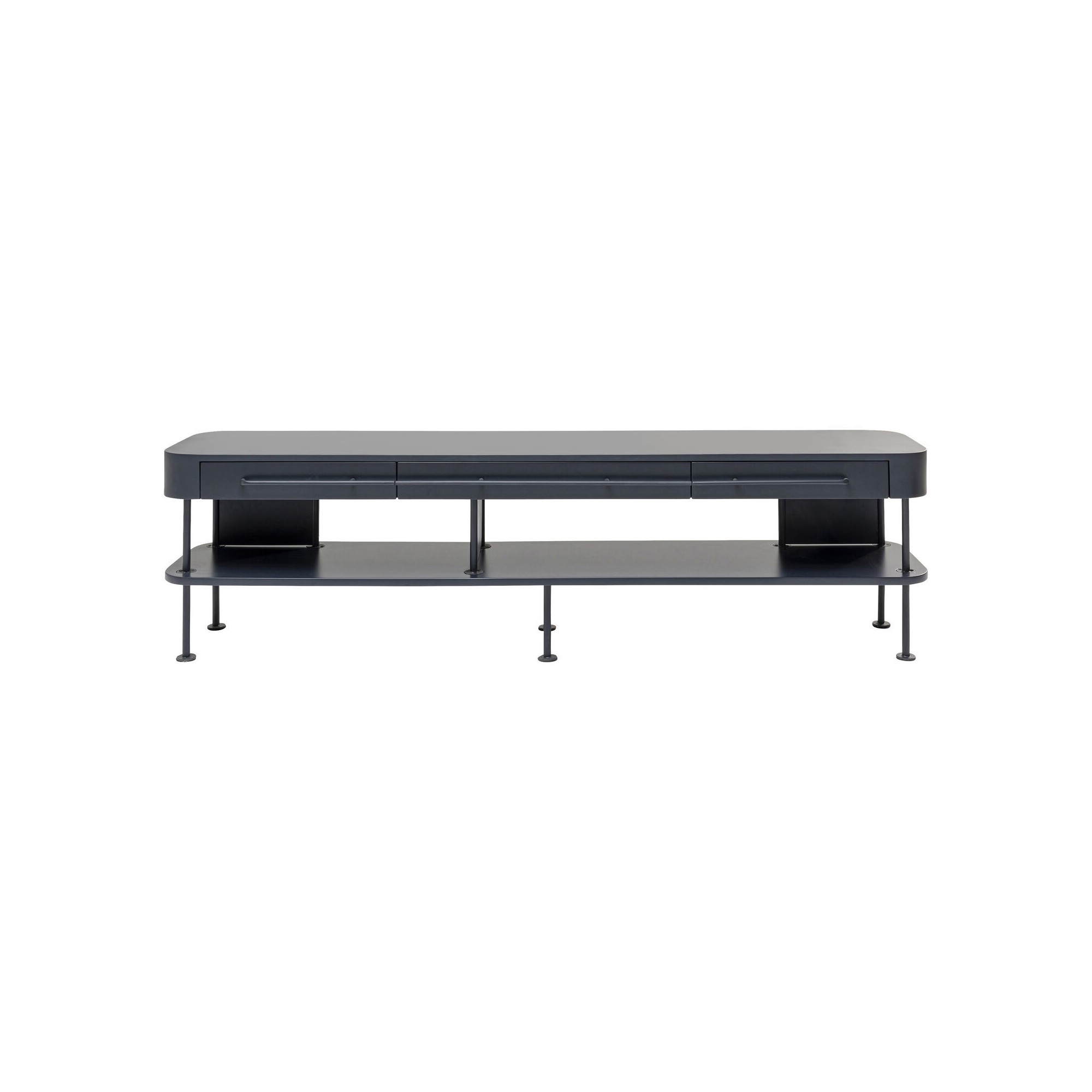 Meuble TV Montieri anthracite 160x47cm