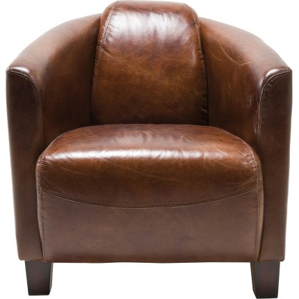 Armchair Cigar Lounge dark brown Kare Design