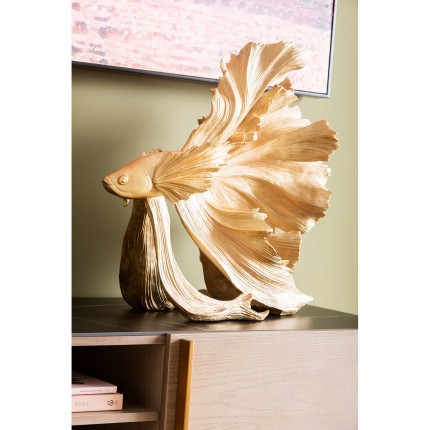 Decoratie Betta Fish Gouden 34cm Kare Design