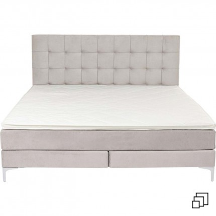 Bed boxspring Benito creme Kare Design