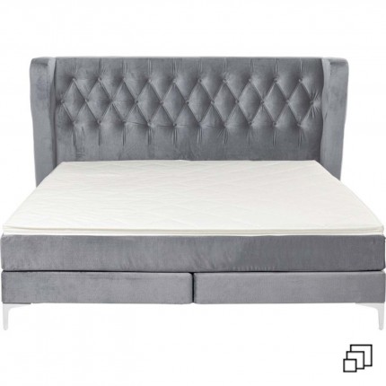 Bed Boxspring Benito Moon grijs Kare Design