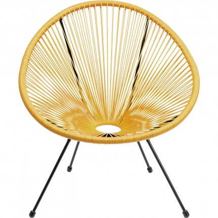 Outdoor Armchair Acapulco yellow Kare Design