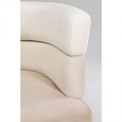 Sofa Sandwich 2-Zits fluweel creme Kare Design