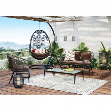 Outdoor Coffee Table Tiki black Kare Design