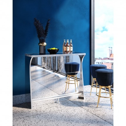 Barkruk After Work blauw fluweel Kare Design