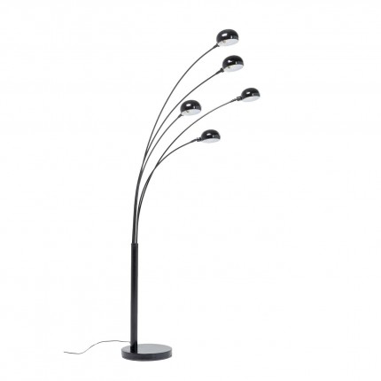 Vloerlamp Five Fingers 201cm zwart matt Kare Design