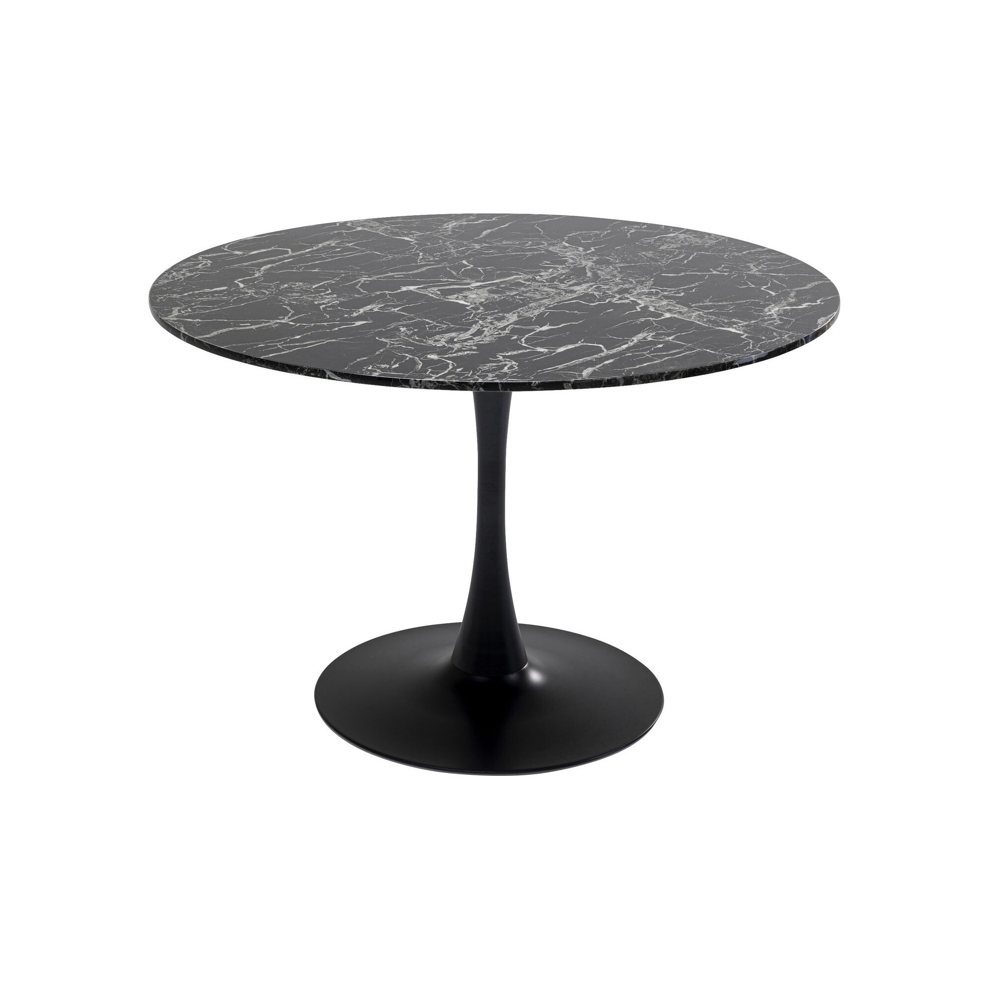 Table Veneto marbre noir Ø110cm