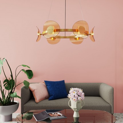 Hanglamp Mariposa 81cm goud Kare Design