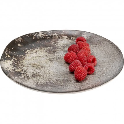 Plate Savannah Brown/Grey Matt Ø20cm (4/set) Kare Design