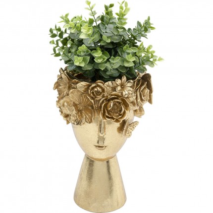 Vaas Gouden bloemenkroon 30cm Kare Design