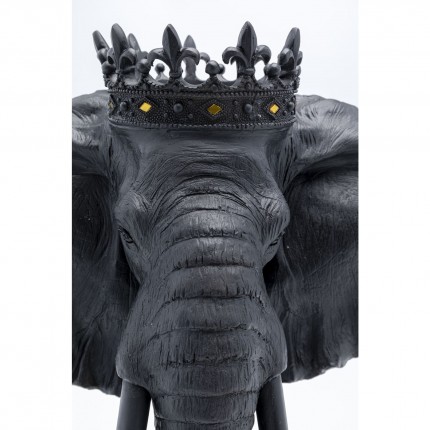 Decoratie Olifant Royal Zwart 57cm Kare Design