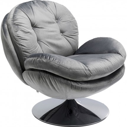 Draaifauteuil Cosy grijs Kare Design