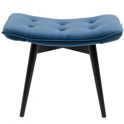 Stool Vicky velvet bluegreen 46x59cm