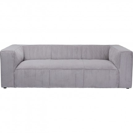 Sofa Cubetto Cord 3-Zits lichtgrijs Kare Design