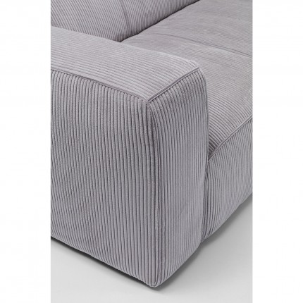 Sofa Cubetto Cord 3-Zits lichtgrijs Kare Design