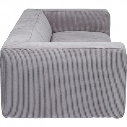 Sofa Cubetto Cord 3-Zits lichtgrijs Kare Design