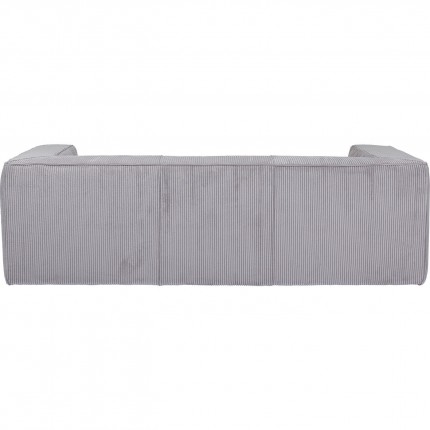 Sofa Cubetto Cord 3-Seater light grey Kare Design