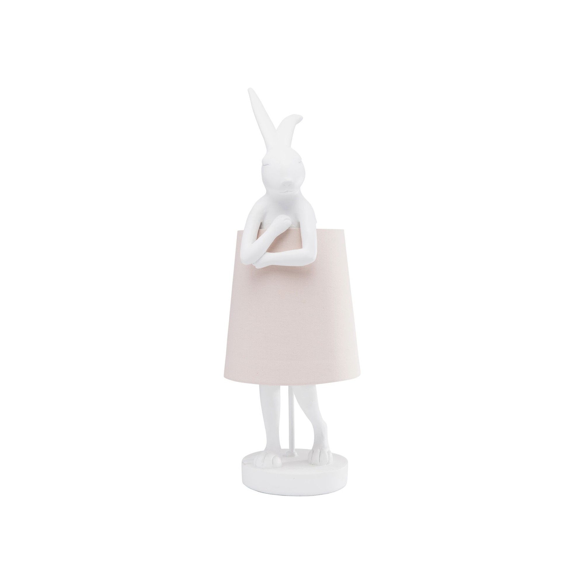 Lampe à poser Animal Rabbit blanc/rose 50cm