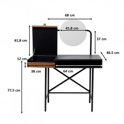 Dressing Table Vanity 102x47cm Kare Design