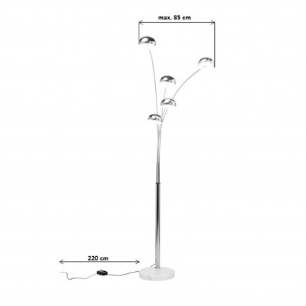 Vloerlamp Five Fingers Duo 200cm Kare Design