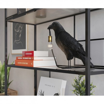 Tafellamp Crow Mat Zwart Kare Design