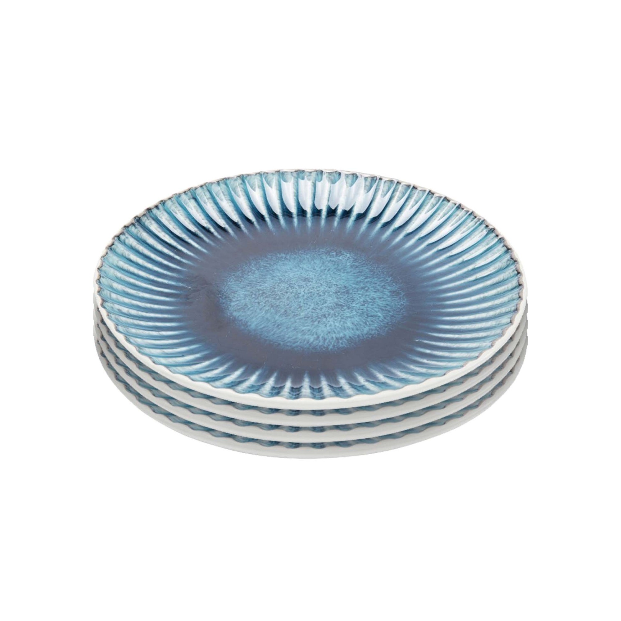 Assiettes Mustique Rim 21cm set de 4 Kare Design