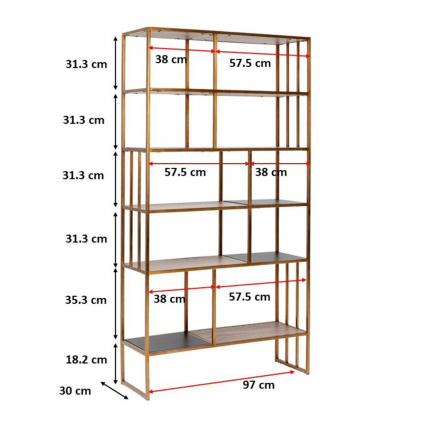 Shelf Cesaro 170x90cm Kare Design