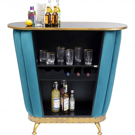 Bar After Work blauw fluweel Kare Design