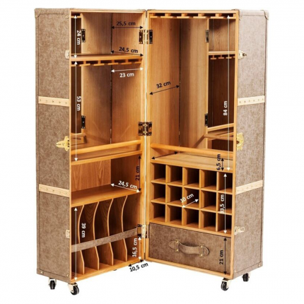 Wardrobe Trunk Bar West Coast Kare Design