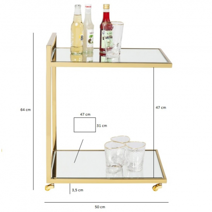 Tray Table Classy Gold Kare Design