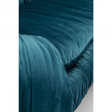 Sofa Perugia 2-Seater velvet bluegreen Kare Design