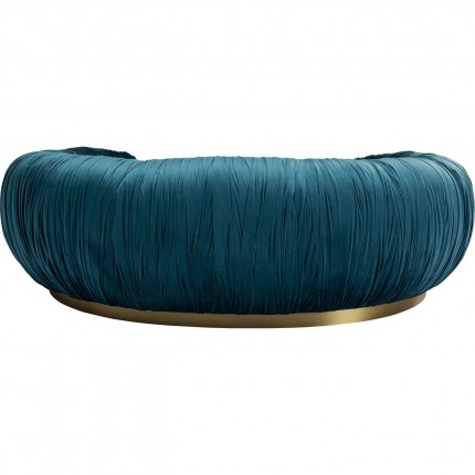 Sofa Perugia 2-Seater velvet bluegreen Kare Design