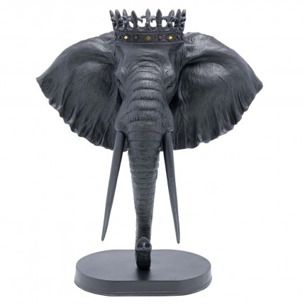 Decoratie Olifant Royal Zwart 57cm Kare Design